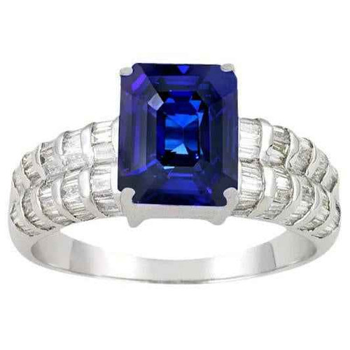 Orion: Prestigious Ceylon Sapphire Ring .7.51ct Emerald