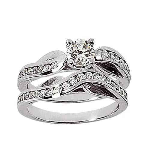 Isabella: Luxury Diamond Engagement Ring Set .1.90ct Total
