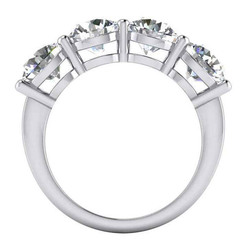 luxury four-stone diamond ring, VS1 clarity diamond ring, F color diamond jewelry, natural earth-mined diamonds, fine anniversary diamond ring, 14K white gold diamond band, investment-grade diamond ring, brilliant cut diamond jewelry, high jewelry anniversary ring, collector’s diamond statement ring, bespoke diamond ring design, prestigious diamond jewelry, sophisticated diamond anniversary band, heirloom-quality diamond ring, exclusive diamond gift