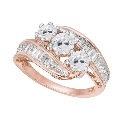 Madrid: Exquisite Old Miner Cut Diamond Ring .5.00ct Natural Diamonds