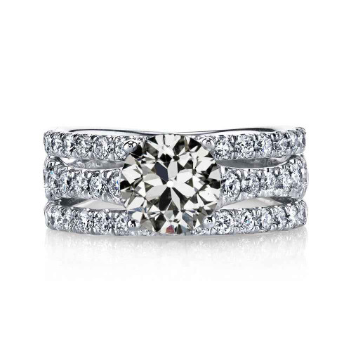 Constantine: Heritage Old Cut Diamond Ring .8ct Natural Diamonds