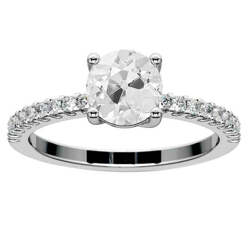 Victoria: Exquisite Anniversary Ring .4.25ct Old Mine Cut Diamonds