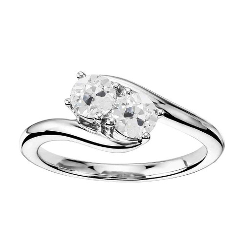 Victoria: Custom Anniversary Ring .3.50ct Old Mine Cut Diamonds
