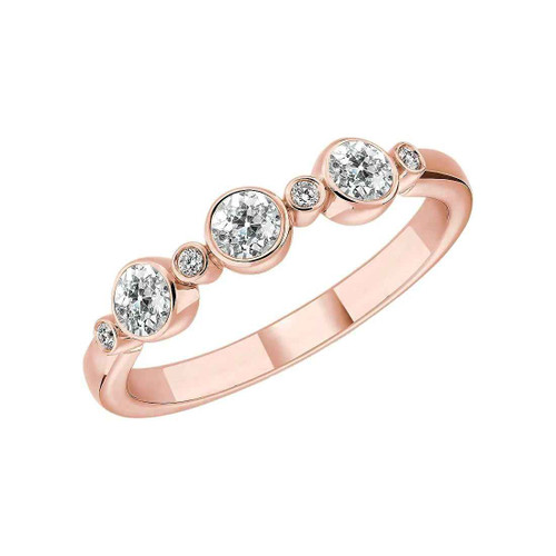 Victoria: Antique .Inspired Bubble Diamond Ring