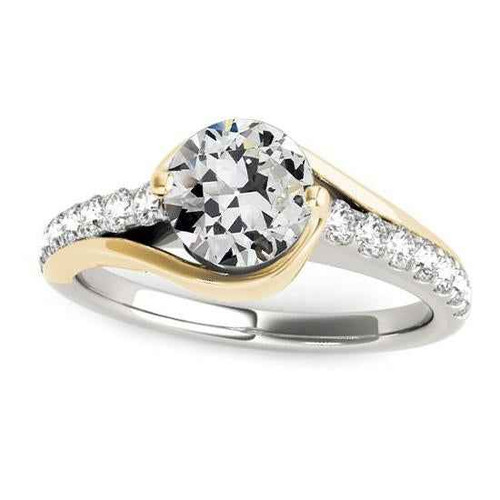 Victoria: Old Mine Cut Diamond Ring .4ct Natural Diamond