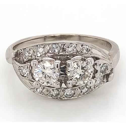 Florence: Antique .Style Filigree Diamond Ring