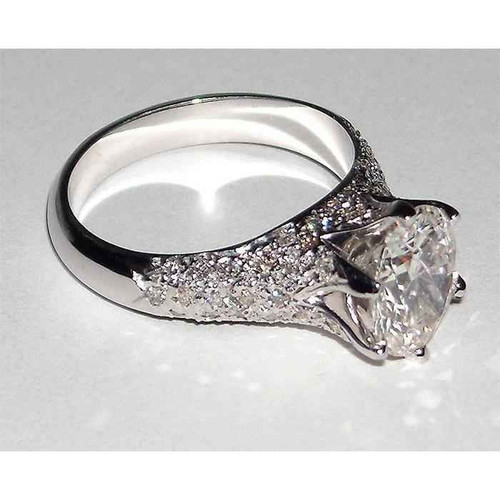 Isabella: Exquisite Diamond Engagement Ring .2.75ct Round Brilliant Diamond