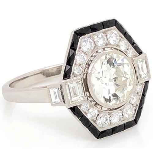 Victoria: Majestic Engagement Ring With Rare Old Mine Diamond .5.00ct Natural Center Diamond