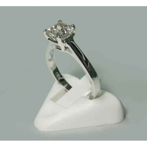 Vienna: Princess .Cut Diamond Solitaire Ring