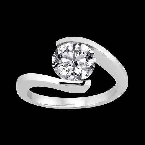 Madrid: Exquisite Solitaire Diamond Ring .1.51ct Brilliant Cut Diamond
