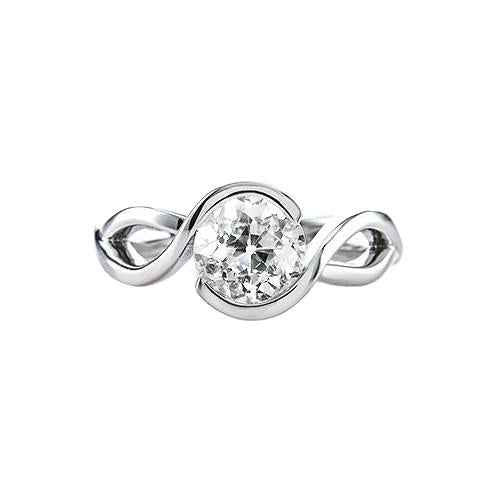 Isabella: Vintage .Inspired Solitaire Ring