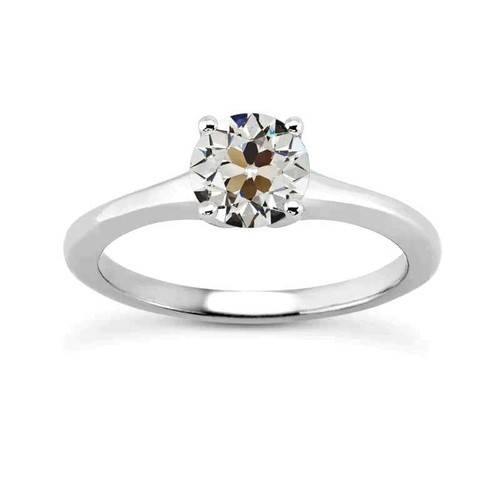 Isabella: Women's Solitaire Ring .2.00ct Old Miner Cut Diamond