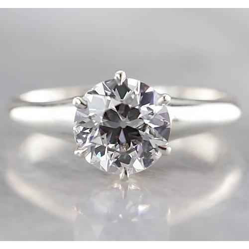 Vienna: Exquisite Solitaire Diamond Ring .1.50ct Round Diamond