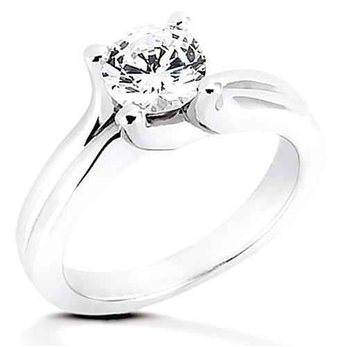 Victoria: Diamond Solitaire Engagement Ring .2.50CT Round Brilliant Diamond