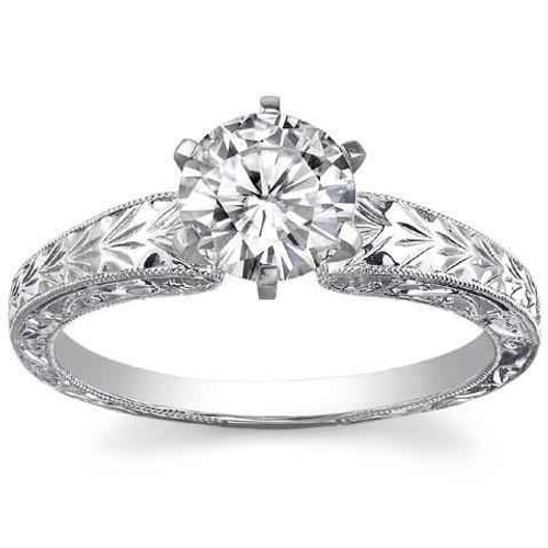Isabella: Vintage .Style Diamond Solitaire Ring