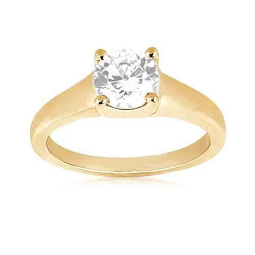 Victoria: Exquisite Diamond Solitaire Ring .2ct Round Natural Diamond
