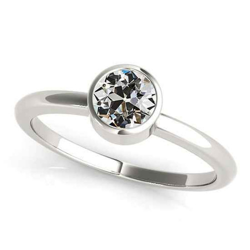 Victoria: Solitaire Ring With Old Mine Cut Diamond .2.00ct Natural Diamond