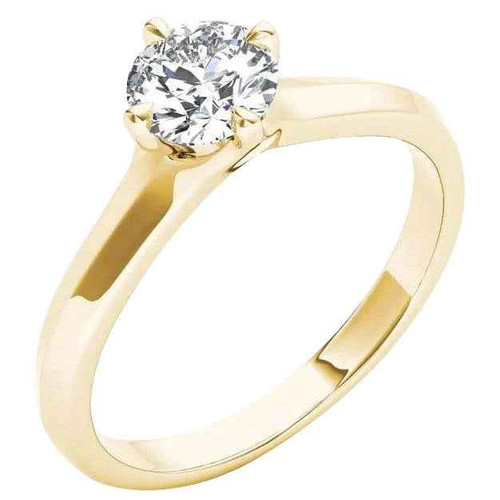 Victoria: Tidløs solitær diamantring 0,1,50 ct rund diamant