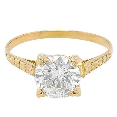 Victoria: Solitaire Diamond Ring .2.00ct Natural Diamond