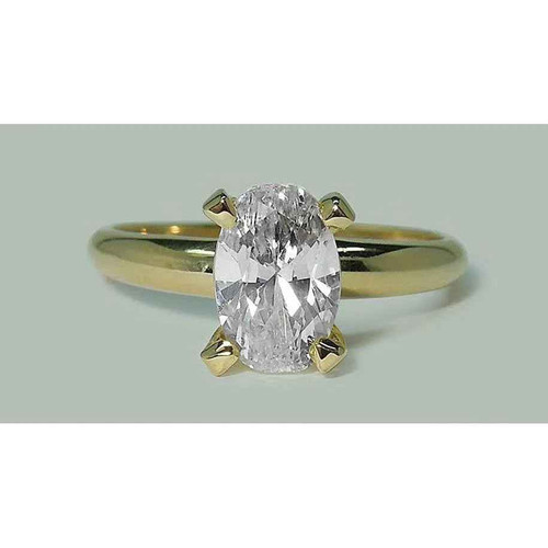 Vienna: Oval Diamond Solitaire Ring .1.51ct Natural Diamond