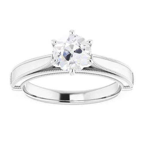 Vienna: Antique .Style Solitaire Ring