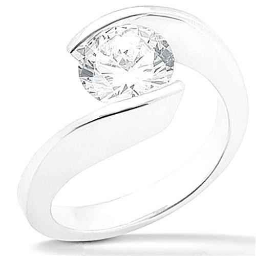 Vienna: Diamond Solitaire Engagement Ring .2.50ct Round Brilliant Cut