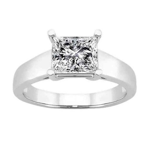 Vienna: Princess Cut Diamond Solitaire Ring .2.50ct Certified Diamond