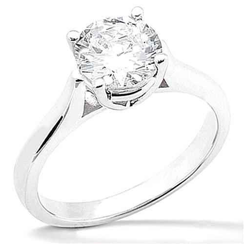 Isabella: Diamond Solitaire Engagement Ring .1.50ct Round Brilliant Diamond