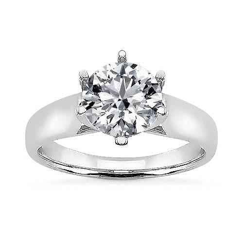 Isabella: Solitaire Diamond Ring .2.00ct Round Brilliant Diamond