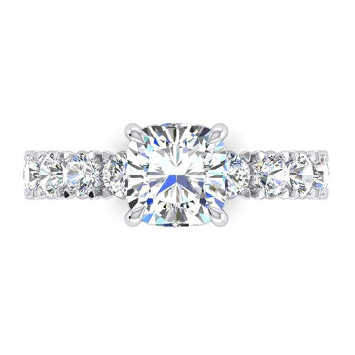 Madrid: Cushion Cut Diamond Anniversary Band .4.00ct Natural Diamonds