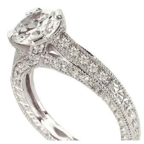 Vienna: Antique .Style Diamond Engagement Ring