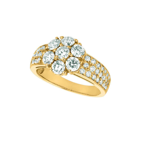 Florence: Exquisite Floral Diamond Ring .2ct Natural Diamond