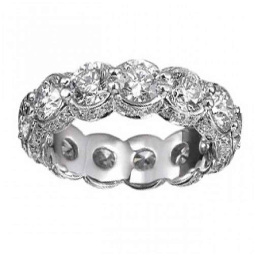Victoria: Exquisite Diamond Eternity Band .9.50ct Round Brilliant Diamonds