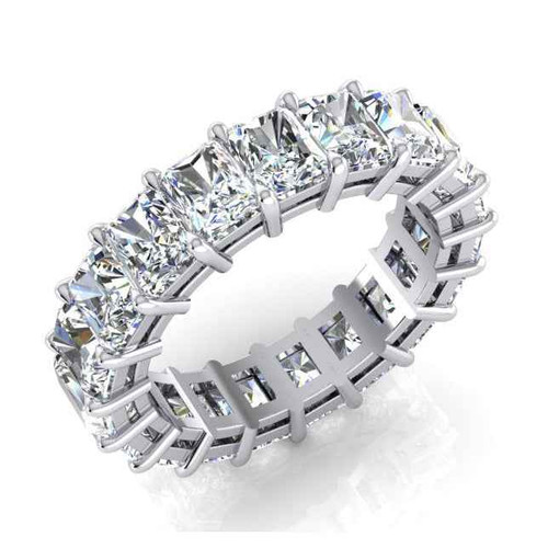 Madrid: Radiant Cut Diamond Eternity Band .7.35ct Natural Diamonds