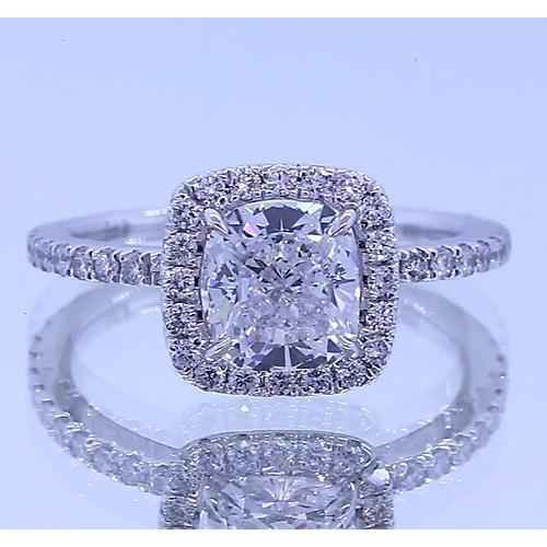 Constantine: Halo Cushion Diamond Ring .3.50ct Center Diamond