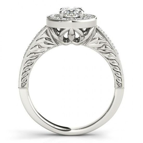Anello di diamanti alone di lusso, anello di fidanzamento in stile vintage, anello di diamanti da 1,25 carati, centro diamantato a taglio ovale, VVS1 CLARITY DIAMOND, F Diamond Gioielli a diamante, anello di fidanzamento in oro bianco fine, anello di diamante a diamante da sposa, anello di diamante con altezza, anello di allevamento di gioielli, anello di allevamento di gioielli con altezza, anello di allevamento di gioielli da colpa, anello di allevamento di mezzi da sposa, madri per padiglione, madri per padiglioni, madri per padiglioni, madri per palette da sposa, madri per palette da sposa, madri per padron Gioielli raffinati d&#39;oro, design dell&#39;anello di fidanzamento d&#39;élite, anello da sposa diamantato prestigioso, anello di fidanzamento di diamanti sofisticato