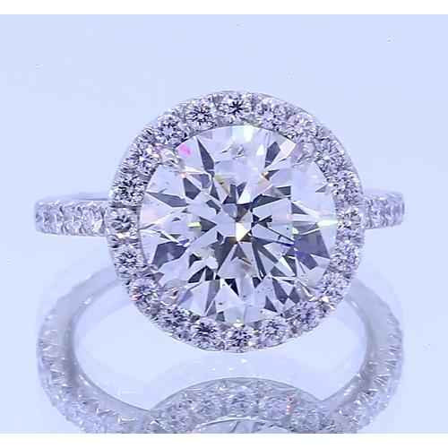 Victoria: Diamond Halo Anniversary Ring .4.50ct Total Weight