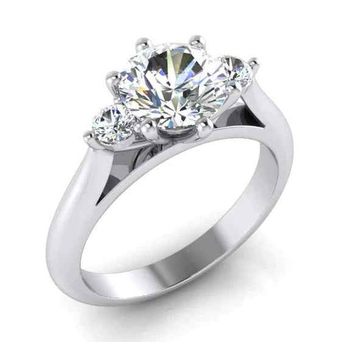 Victoria: Timeless Three .Stone Diamond Ring