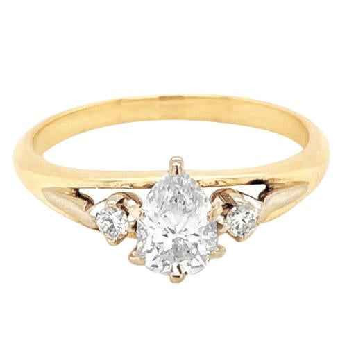 Victoria: Exquisite Three .Stone Diamond Ring