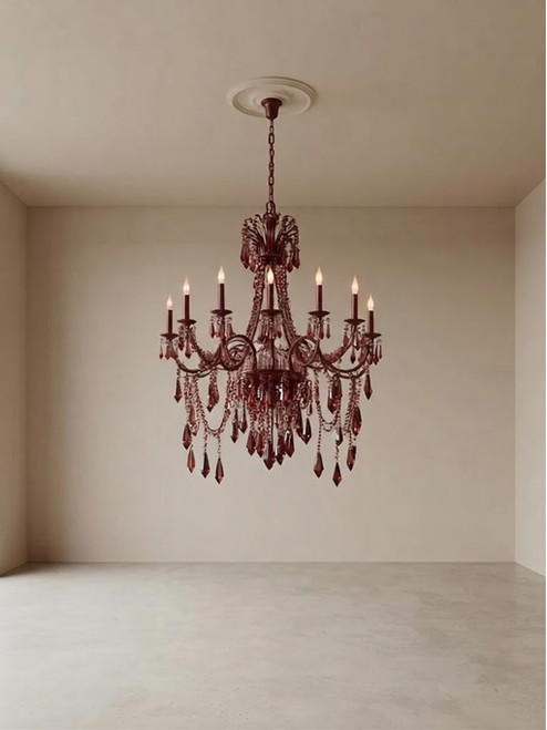 Aenar chandelier, wine red chandelier, burgundy chandelier, burgundy crystal chandelier, luxury ceiling light, artisan glass pendant, high-end interior lighting, 90cm decorative chandelier, modern classic lighting, bespoke crystal fixture, statement red home decor, elegant hanging lamp, ruby red light fixture, dark red luxury lighting, grand dining room chandelier, exclusive luxury lighting, luxurious red chandelier, bespoke interior lamp, premium statement light, grand crystal fixture, sophisticated home lighting, high-end decorative lamp, upscale interior lighting, prestigious crystal chandelier, luxury home design light, elegant red light fixture, high-end artisan chandelier, magnificent ceiling lamp, deluxe statement light, sophisticated red chandelier, custom luxury fixture, high-end residential lighting, upscale design ceiling light, majestic red lamp