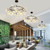 Olive Branch Stainless Steel Heracleum Big O Round Chandelier Replica