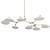 modern branching chandelier