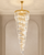 Clarissa: Large Chandeliers For Vaulted Ceilings - High End Crystal Chandeliers - Spiral Staircase Chandelier