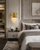 Gold & Crystal Wall Sconces in Opulent Boutique Hotel Suite