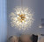 Elyne : Snowflake Sphere Pendant Light Modern Dandelion - Round Hanging Light Fixture