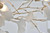 Fleur Halo Round White Petal Branch Detail Chandelier