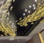 Giana: Gold Black and White Ultra Modern Chandeliers - Contemporary Chandeliers For Foyer