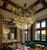 Liora Luxurious Green & Gold Leaf Chandelier - Captivating Glass Leaf Lighting: Enchanting Firefly Glowing Chandelier