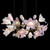 large floral chandelier - tulip shaped pendant lights