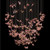 Mariposa: Stained Glass Butterfly Chandelier - Pink Butterfly Glass Lighting - Modern Stained Glass Chandelier